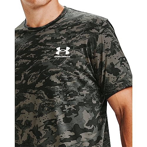 Image of Under Armour Men's ABC Camo Short-Sleeve T-Shirt | Super soft cotton /polyester mix. With camo pattern, crew neck and logo on the left chest.