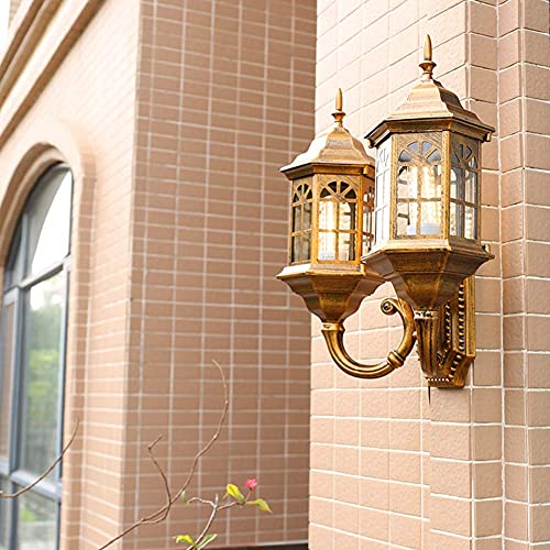 Lampe extérieure rétro double tête étanche feux de lavage muraux