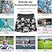 visesunny Girls Flowy Pleated Skirt Pirate Skull Bones Tennis Golf Fashion Short Skorts for Casual Dance Outfit M
