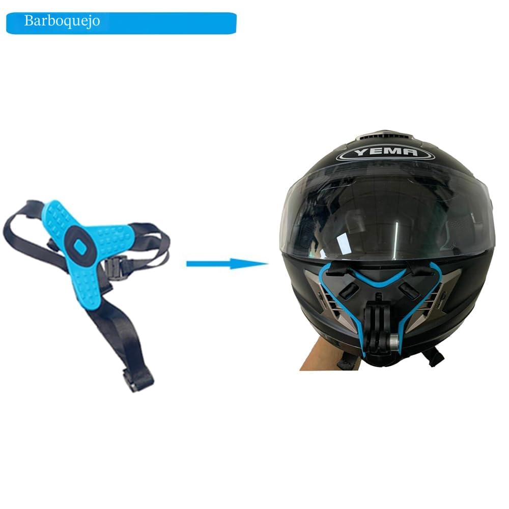 Kit de Accesorios para Gopro Hero 13 12 11 10 9 Carcasa de Silicona Impermeable Negra Funda de Casco Barbilla con Protector de Pantalla de Vidrio Go Pro Hero13 Hero12 Hero11 Hero10 Hero9