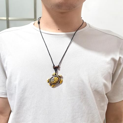 4Pcs Turtle Shark Tooth Necklace Pendant Bohemian Handmade Waterproof Surfer Necklace for Women Men Summer Beach Jewelry Gift2