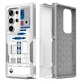 Candykisscase for S24 Ultra, R2D2 Astromech Droid Robot Pattern Shock-Absorption Hard PC and Inner Silicone Hybrid Dual Layer Armor Defender Case for Samsung Galaxy S24 Ultra (R2D2 Robot)