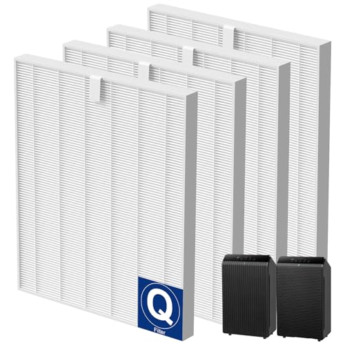 Image of 5510 5520 Replacement Filter Q Compatible with Winix 5510 5520 PlasmaWave Air Puri-fiers, Include 4 HEPA Filters, #1712-0123-00