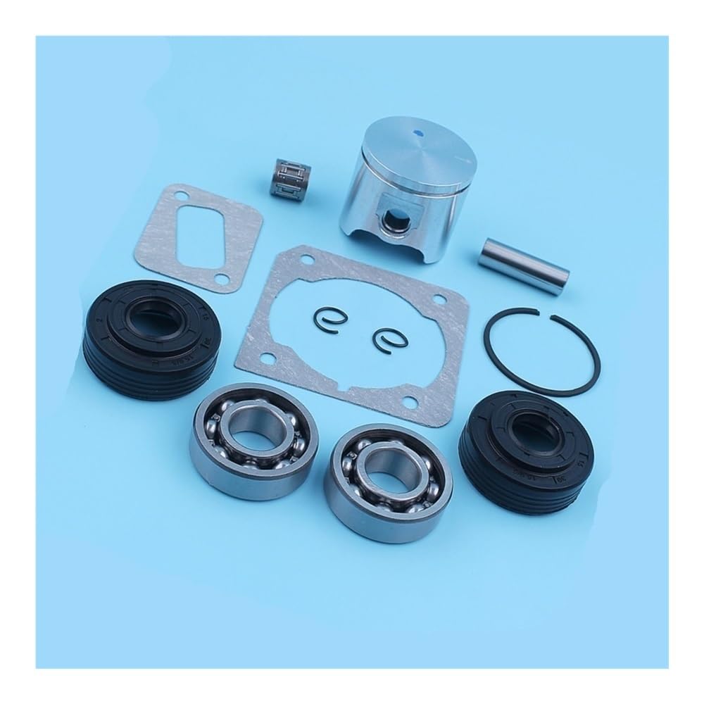 Kit de Sello de Aceite de cojinete de Bolas de cigüeñal de pistón de 40 mm, Compatible con 340, 345, 2141 y 2145, Repuesto de Jaula de Aguja de Anillo de Motosierra