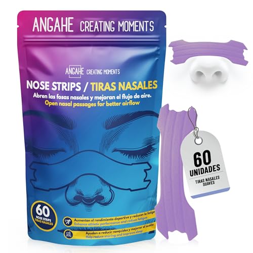 ANGAE Creating Moments | 60 Cintas Bucales Para Dormir - Tira Bucal Suave e Hipoalergénica Para Dormir, Mejora La Respiración Nasal, Formato Individual, Promueve Sueño Profundo y Oxigenación