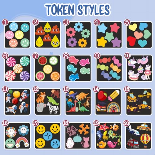 Image of Personalized Full Token Magnetic Reward Jar for Kids Toddler Chart Positive Classroom Behavior Management Training Tools Reward System Back Day School Gifts for Boy Girl Children Teacher