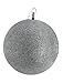 Produktbild Toyland® 150mm Giant Glitter farbige Weihnachtsbaumkugel (Grey)