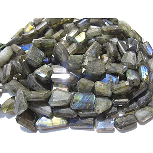 Perles de labradorite de qualité supérieure taillées en gradins pour bijoux haut de gamme