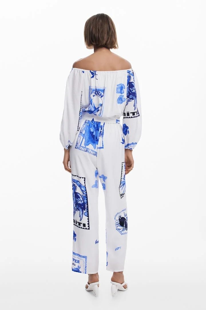 Desigual Dżinsy Jumpsuit_Tamiza damskie, biała, M