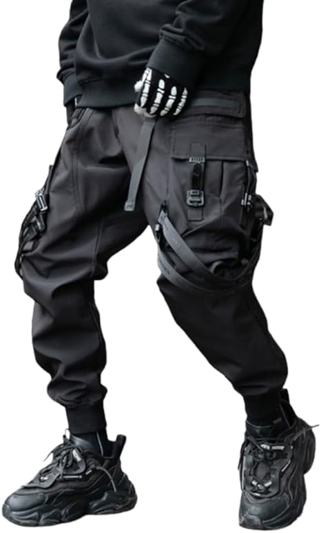 Aelfric Eden Mens Joggers Pants Long Multi-Pockets Outdoor Fashion Casual Jogging Cool Pant with Drawstring