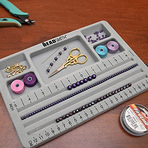 The Beadsmith BBS3 Mini Bead Board, Grey Flocked thumb #6