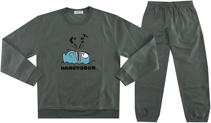 Amazon | [HANGYODON] ハンギョドン 裏起毛 スウェット 上下セット
