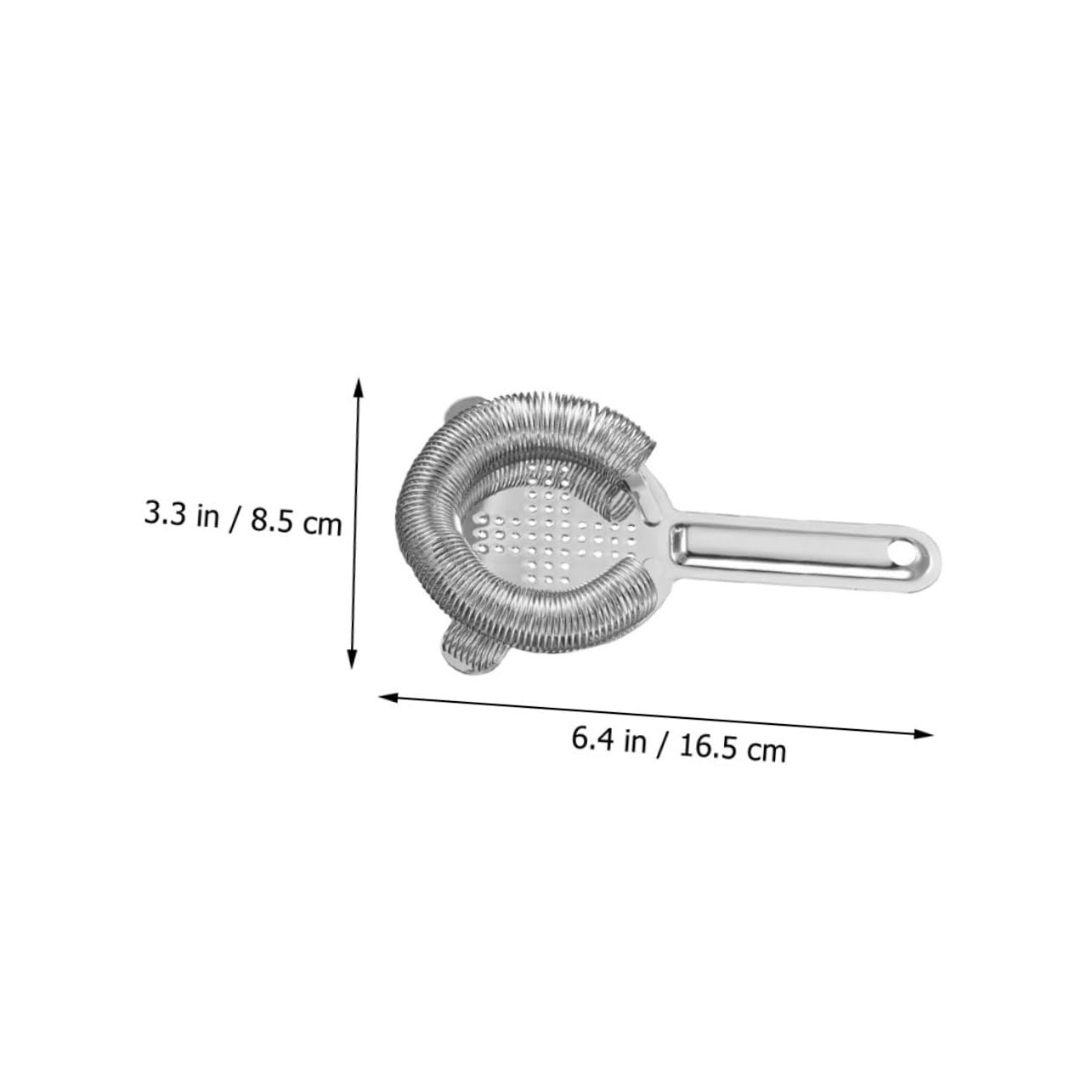 ABOOFAN 1Pc Stainless Steel Ice Strainer Tool Bartending Essential for Home Restaurant and Bar Use Smooth Surface for Easy Cleaning Filters Ice Cubes and Fruit