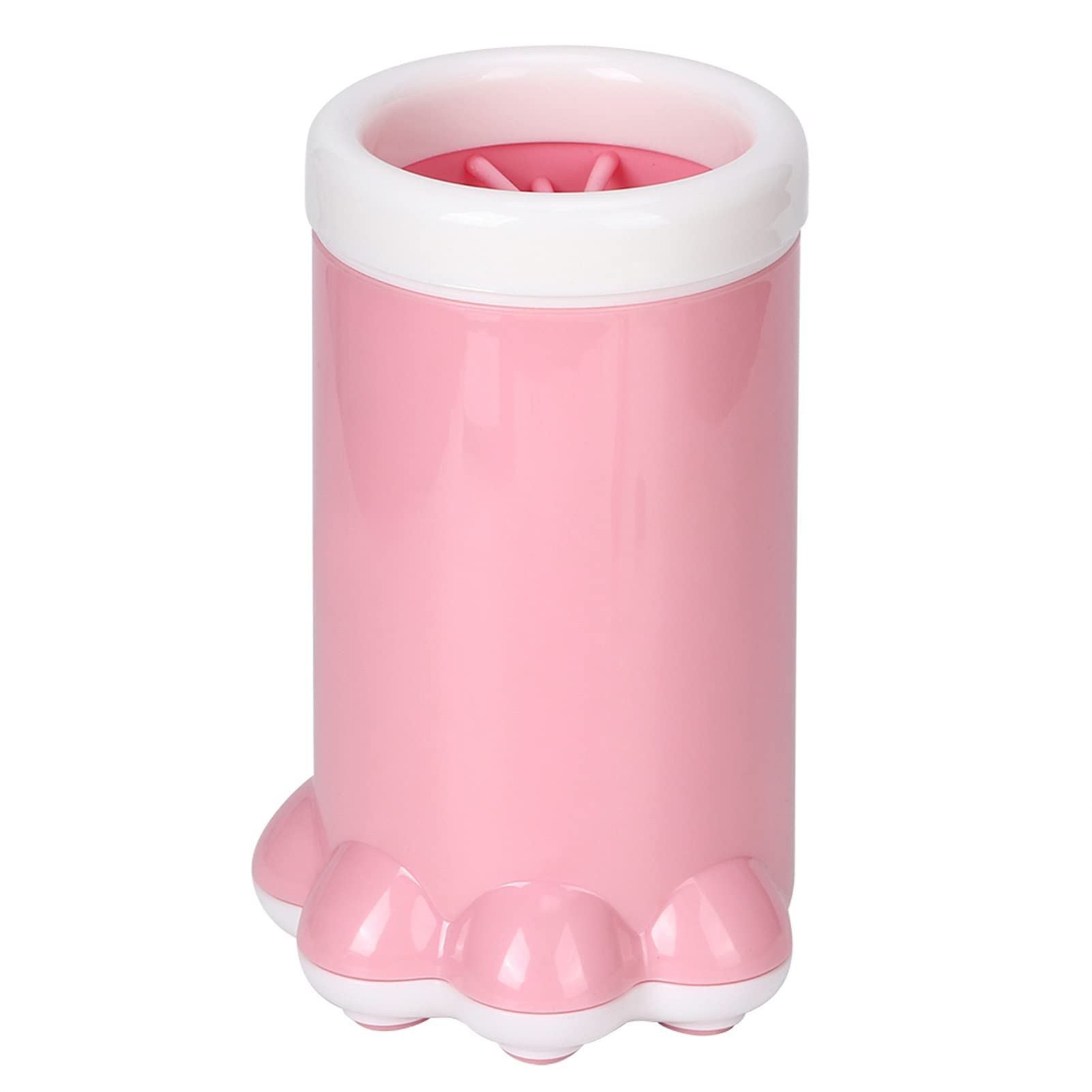 Nettoyant pour pattes de chien et chat, tasse de nettoyage à 360 degrés pour animaux de petite et moyenne taille, bleu (Rose)