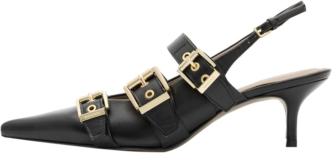 AllSaints Women's Grace Buckle Heel