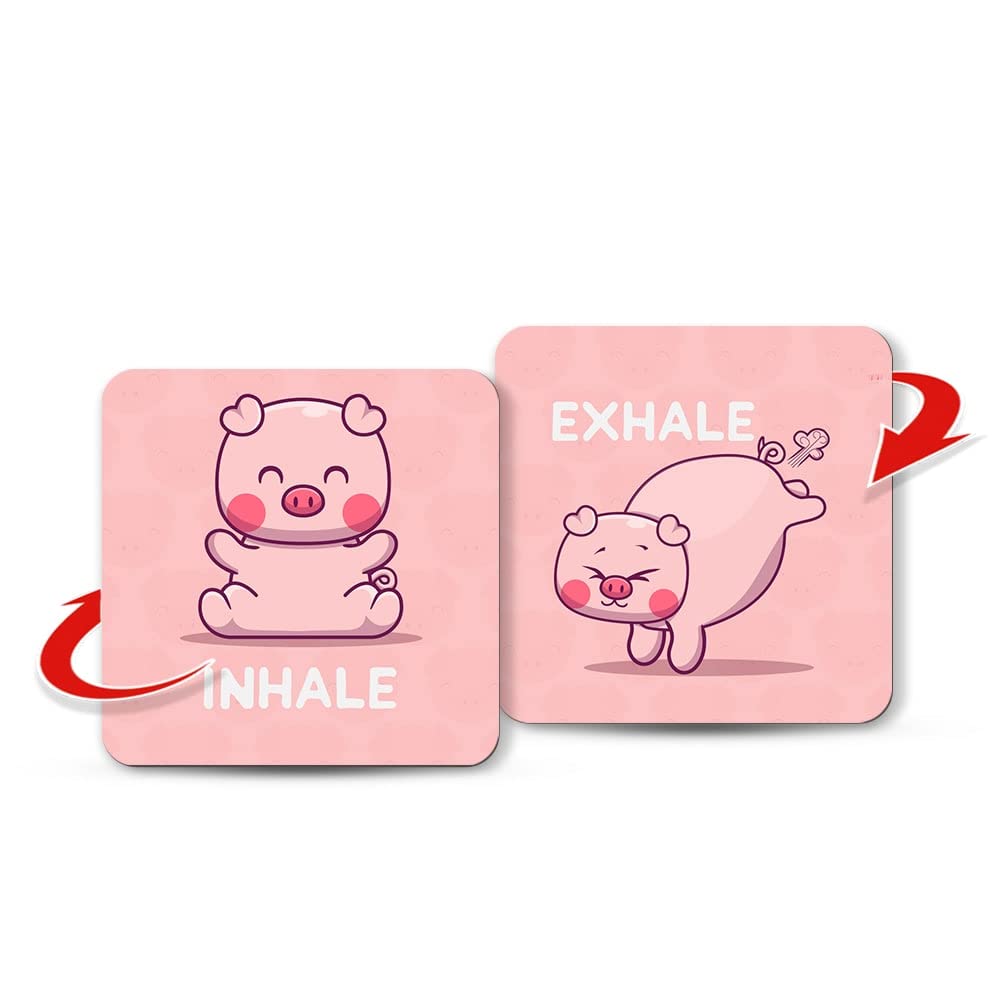 Ultra 3D Lenticular Gift for Your Fridge Magnets of Cartoon Cute Funny Quote Pink Piggy Yoga Theme for Kids & Friends (B09J8Q99Z6) Amazon Price History, Amazon Price Tracker