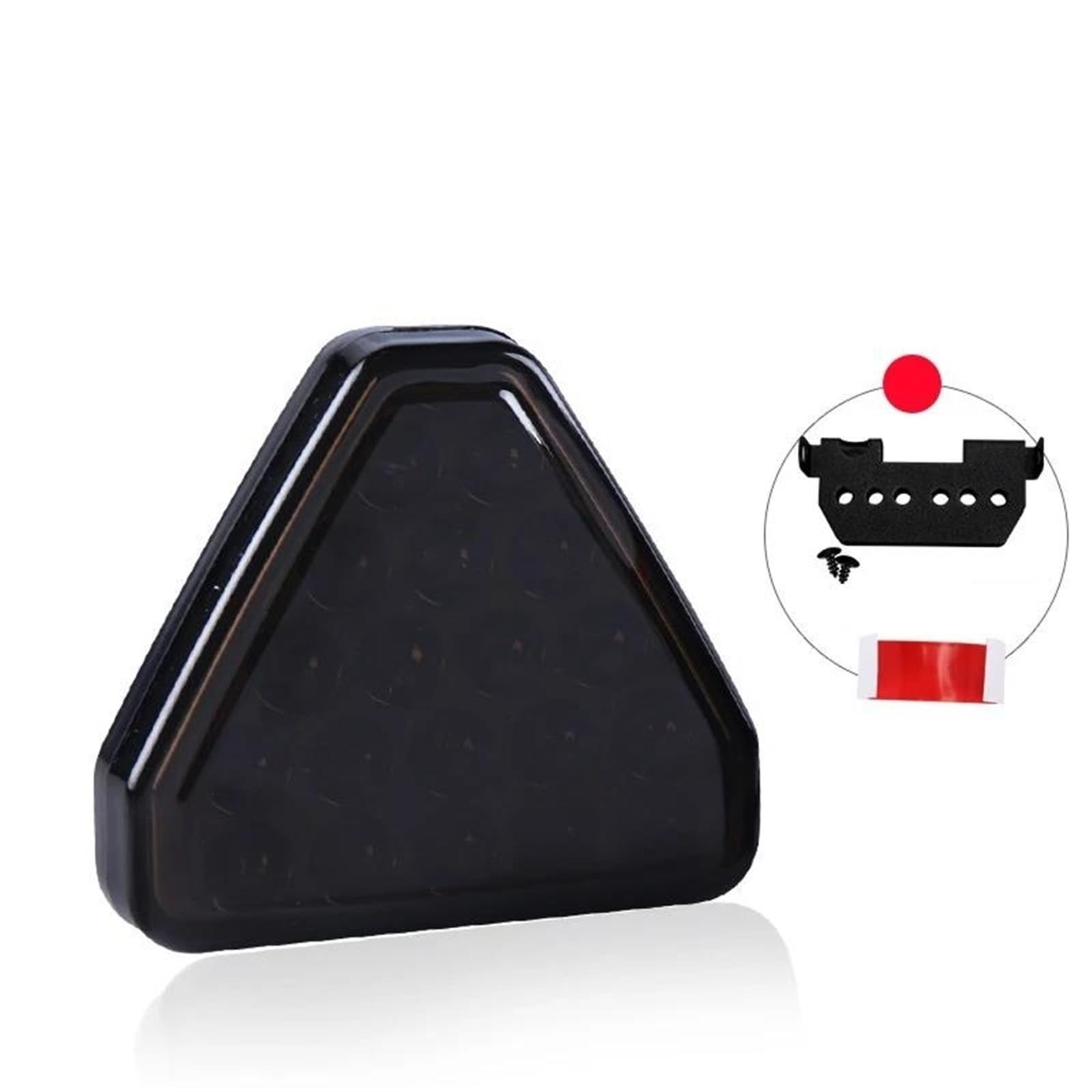 Feu de freinage universel triangle LED rouge pour sécuriser vos trajets de nuit en voiture