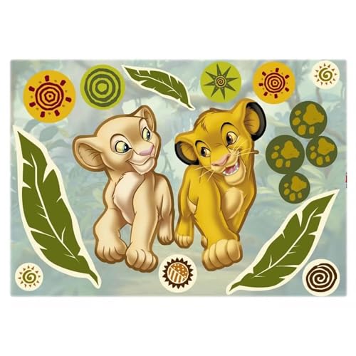 Komar Disney Deco-Sticker SIMBA AND NALA | 50 x 70 cm | Wandtattoo,...