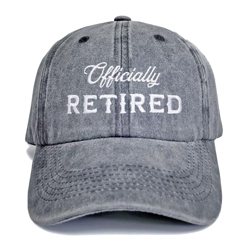 Image of Officially Retired Hat for Men Women Ritirement Gift, Embroidered Not My Problem Anymore Baseball Cap