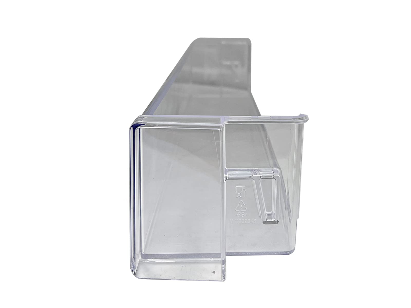 Balconcino Portabottiglie Adatto per Frigoriferi Whirlpool Ariston Indesit Hotpoint, Dimensioni 585x95x150 (mm) Trasparente, 481011102642, per Modelli SP40800 SP40802