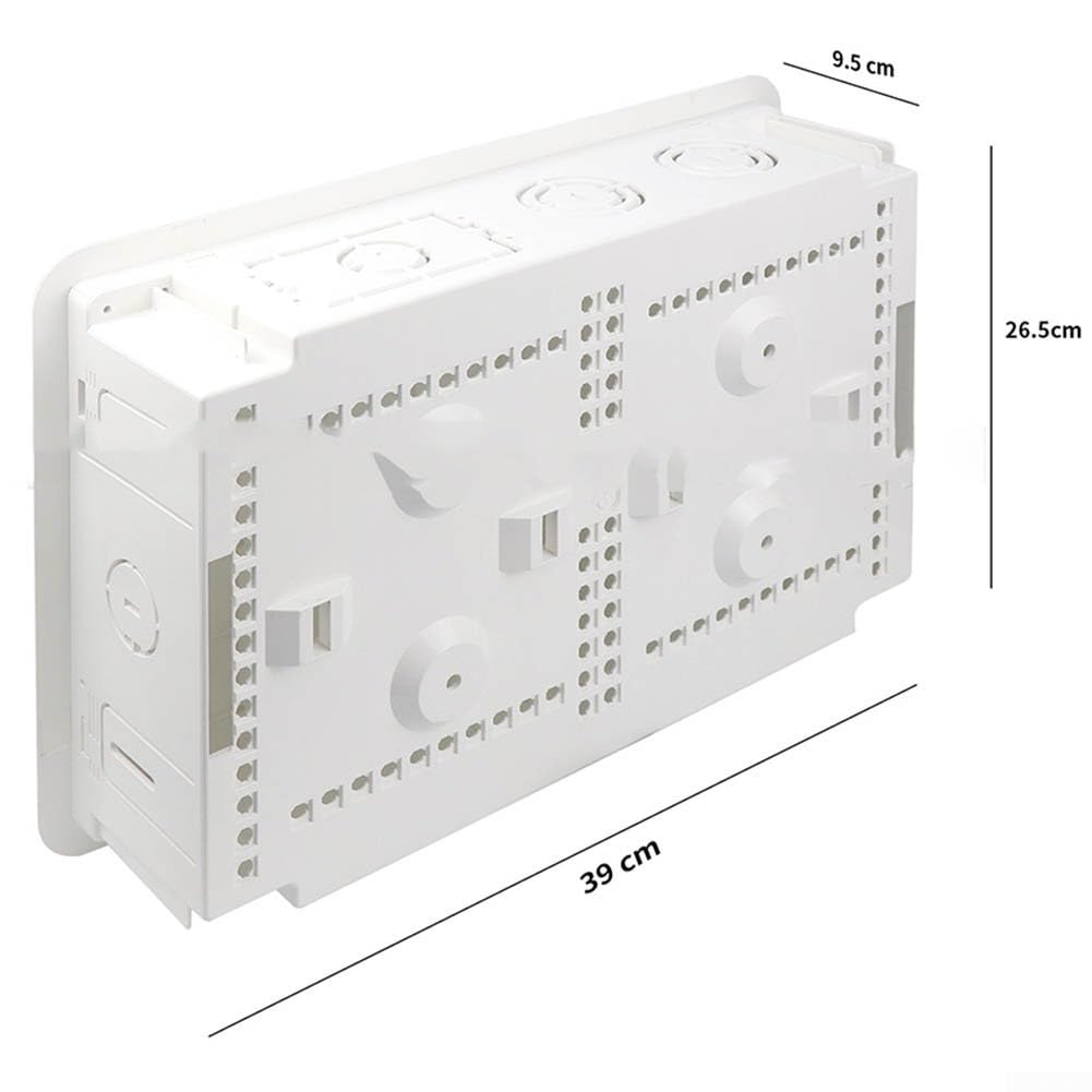 Caja multimedia de TV en la pared de 9 pulgadas para dispositivos de transmisión | Toma de TV empotrada y caja de red para Fire TV, para Samsung One Connect | Almacenamiento de gestión de cables