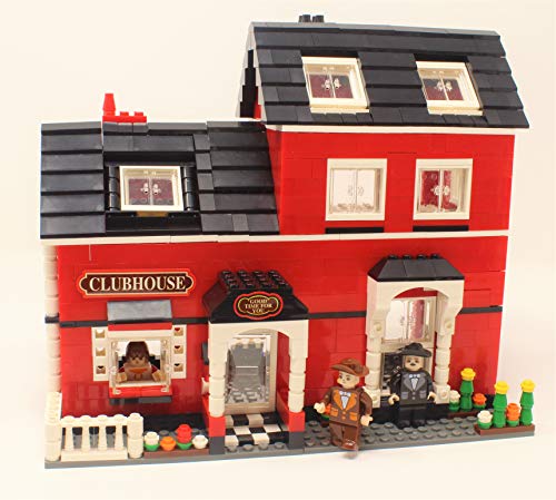 Ingenious Toys - Ausini Casa Cubos Rojo Grande Villa Familia Set Amigos Ciudad Nuevo #25803
