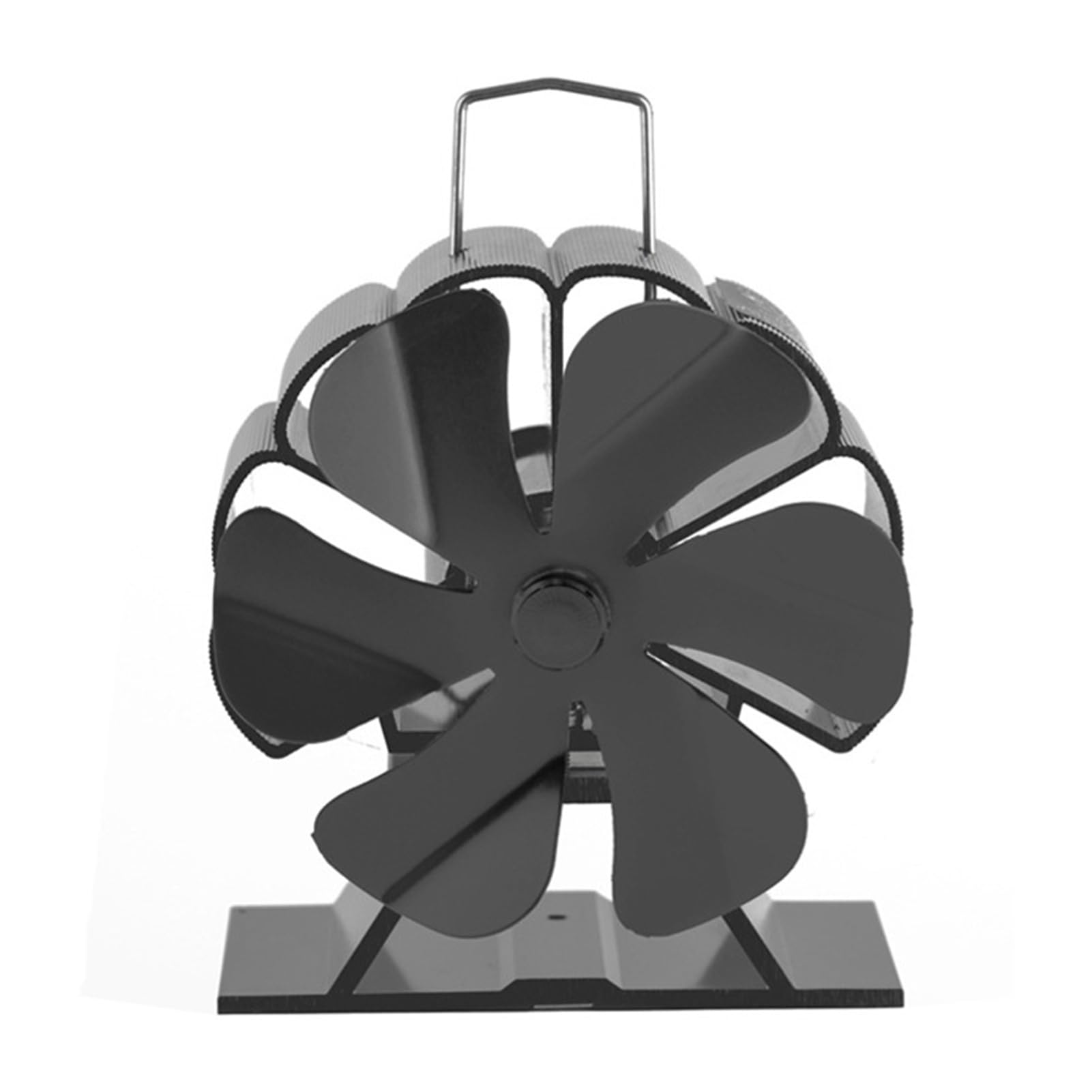 Ventilatore per Stufa a Legna 6 Pale Alimentato a Calore, Ventilatore per Camino Non Elettrico per Stufa a Legna, Bruciatore a Legna, Bruciatore a Gas, Uso Interno Esterno,