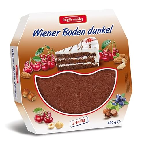 Stieffenhofer Wiener Boden dunkel, Tortenboden, dreiteilig, 400g