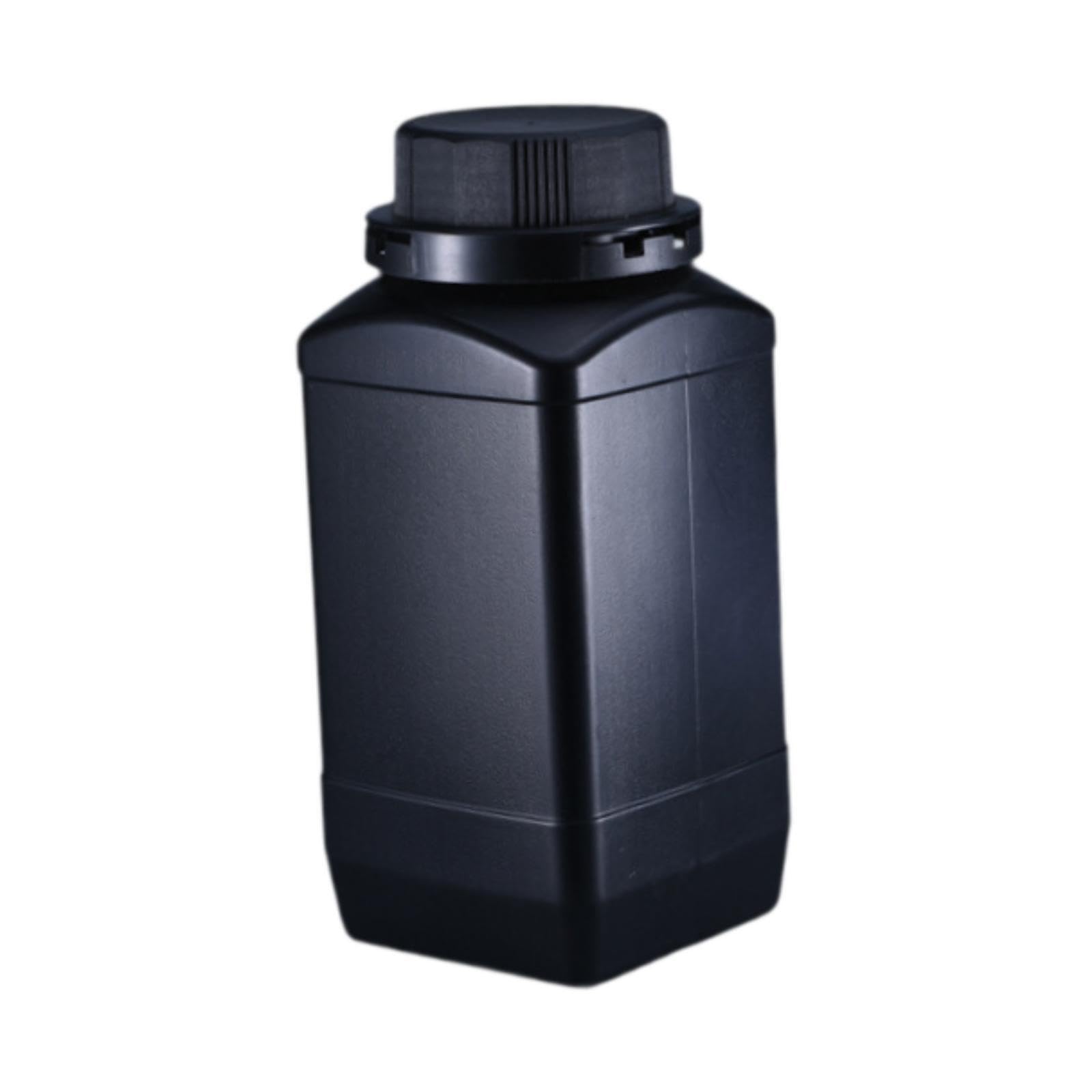 Wide Mouth Square Bottle Liquid Container Lab Quick Transfers Featuring Durable Unique For Easy Chemical Handling Reagent Bottle Storage Wide Mouth 1000ML With Lid, with black cap