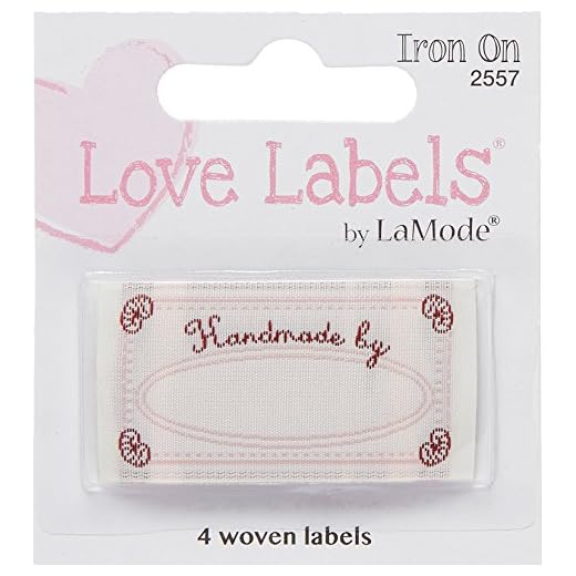 jbr2000016 LoveLabels 4/pkg Inch Handmade By Inch