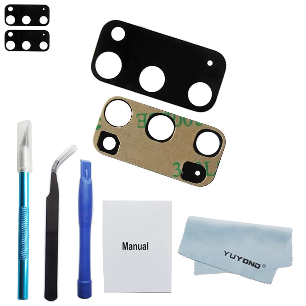 2pcs OEM Original Rear Camera Glass Lens Replacement for Samsung Glaxy S20 6.2 Inch with Repair Tools Kit