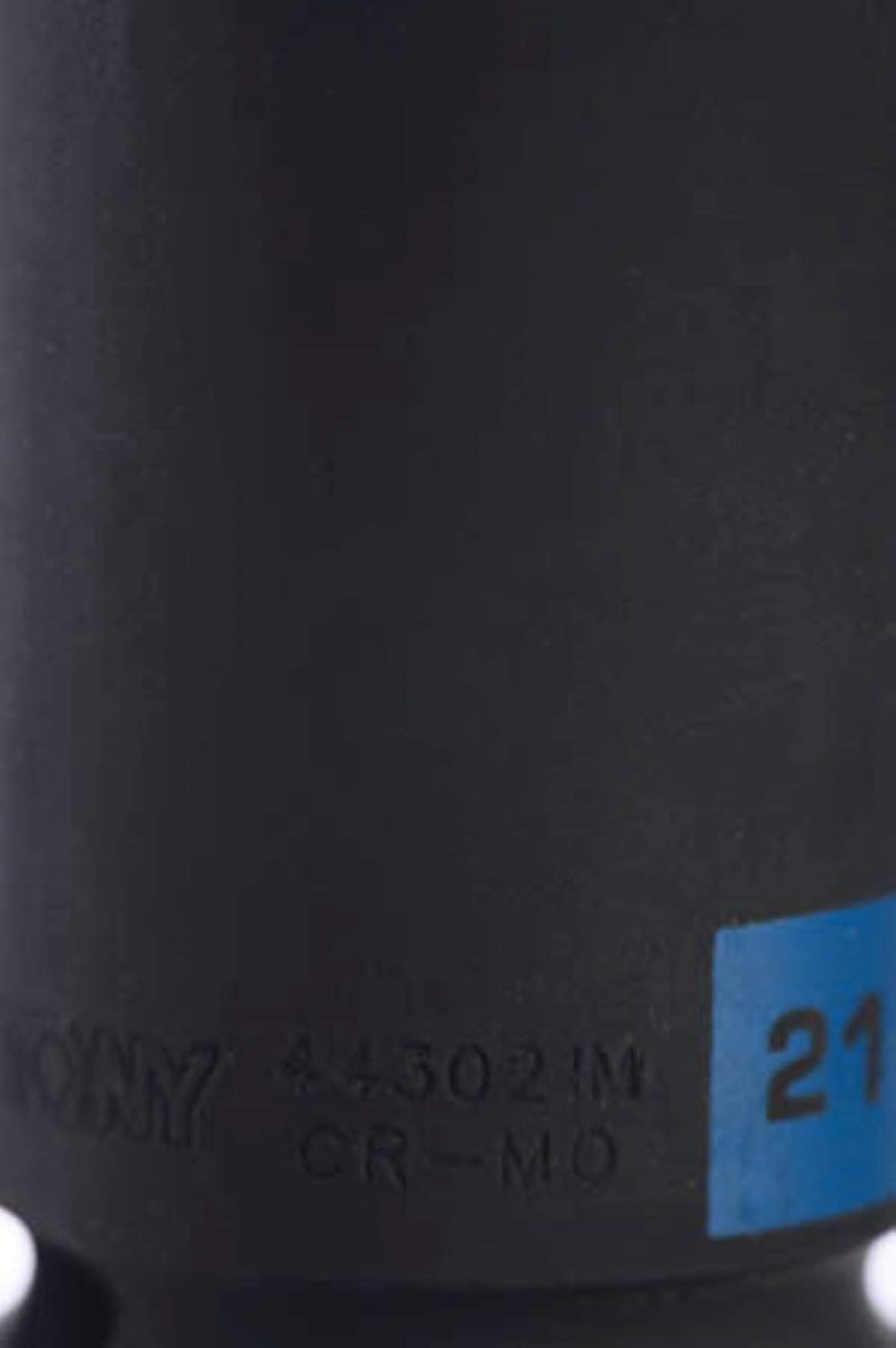 King Tony 443021M 12 Point Drive Deep Impact Socket, 21 mm, 1/2-inch, Black