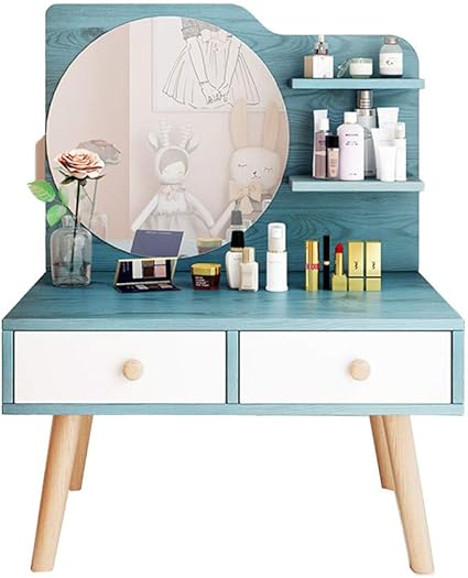 Amazon Line ドレッサー 化粧台 かわいい 2杯引出 化粧品収納 メイクテーブル ドレッサーテーブル おしゃれ 姫系 鏡台 ブルー 鏡台 ドレッサー オンライン通販 Amazon Line ドレッサー 化粧台 かわいい 2杯引出 化粧品収納 メイクテーブル ドレッサーテーブル おしゃれ 姫系 鏡台 ブルー 鏡台 ドレッサー オンライン通販