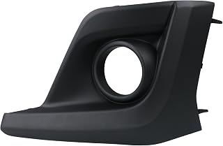 Front Bumper Fog Light Bezel Cover Left Driver Side Lamp Panel Trim with Fog Light Hole Black Compatible with 2018-2020 Subaru Crosstrek Replaces 57731FL092 SU1038121
