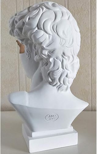 Miniatura 5 de Estatua griega clásica de busto, réplica, escultura, figura, modelo, decoración para artista (David-White)