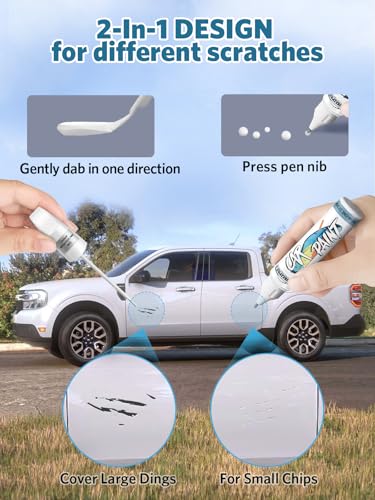 Image of 085 Eminent White Pearl Touch Up Paint for Lexus, Exact Color Match Car Paint Scratch Repair Remover Pen Kit Quick & Easy Fix Vehicle Chips and Automotive Nicks Scuff