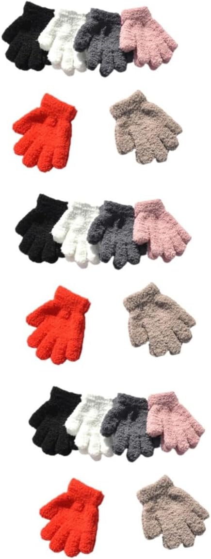 Beavorty Knitted Gloves Warm and Breathable Outdoor Winter Mittens for Ages for Skiing Snowboarding and Cold
