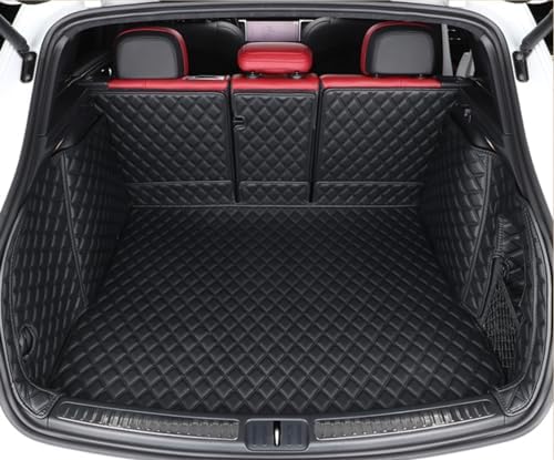 for Porsche Macan Electric 2024-2025 Trunk Mat & Backrest Mat & High Sides Panel All ...