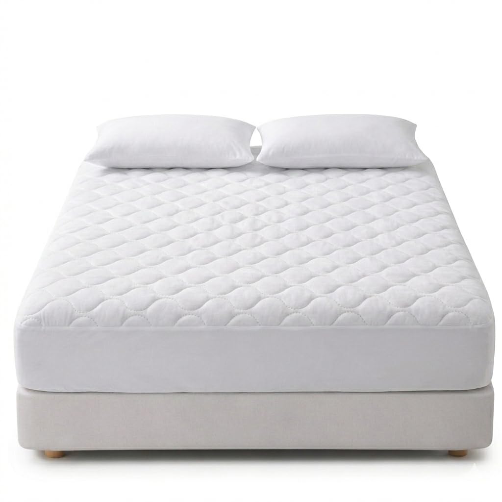 LivinEase Coprimaterasso Matrimoniale 200x200 Trapuntato - Altezza Fino a 30 cm con Elastico Tutto Intorno - Copri Materasso 200x200 - Oeko-Tex e Traspirante - Non Impermeabile