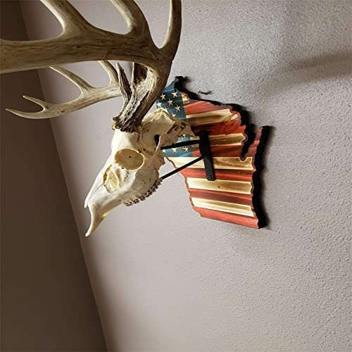 European Deer Mount Plaque Skull Hooker Usa Flag Decor Pedestal, Wood Skull Display & Mount Kit For Wall Or Table Display, Perfect Kit For Hanging And Mounting Antlers Skulls #TOP4