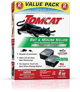 Tomcat 4388404 Rat and Mouse Killer Indoor/Outdoor Use-Child and Dog Resistant Value Pack