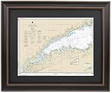 Framed Nautical Map 12363 : Long Island Sound, NY; Western Part- Standard Size. Handmade in USA
