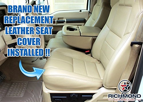 Richmond Auto Upholstery (Compatible With 2008 2009 2010 Ford F-250 Lariat - Driver Side Bottom Replacement Seat Cover, Tan #TOP7