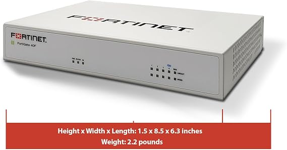 FortiGate-40F Network Security Appliance Plus 1 Year FortiGuard Enterprise Protection and FortiCare Premium (FG-40F-BDL-809-12)