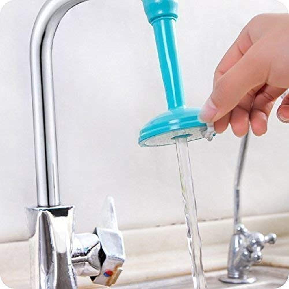 Shivaaro Adjustable Plastic Kitchen Splash Shower Faucet Sprinkler Head Nozzle Bathroom Tap Water-Saving Faucet Regulator Shower Plastic 360-degree Water Faucet Sprayer 1