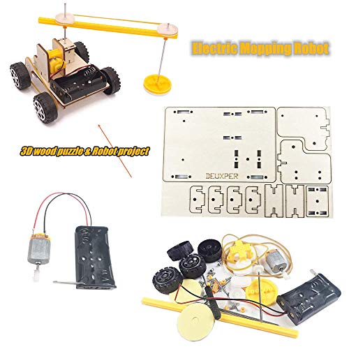 image for DEUXPER Energy Science Learning DIY Kits for Kids | 5 Styles Wooden Sc