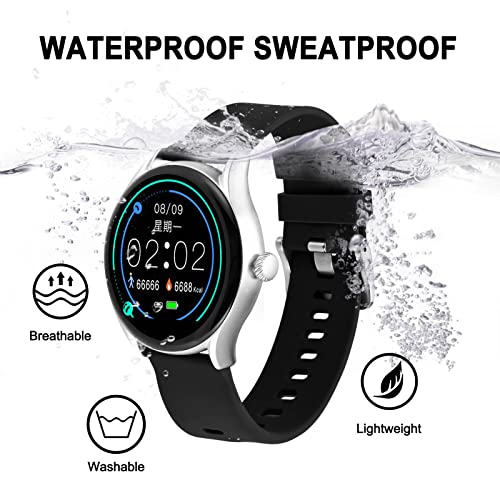 BISONSTRAP Silicone Watch Bands, Slim Watch Straps with Quick Release, 20mm, Black with Silver Buckle by BISONSTRAP - Used condition - Image 9