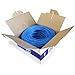 Dripstone 600001 1000ft CAT5e 4/UTP Ethernet LAN Cable 24AWG Network Wire (Blue)