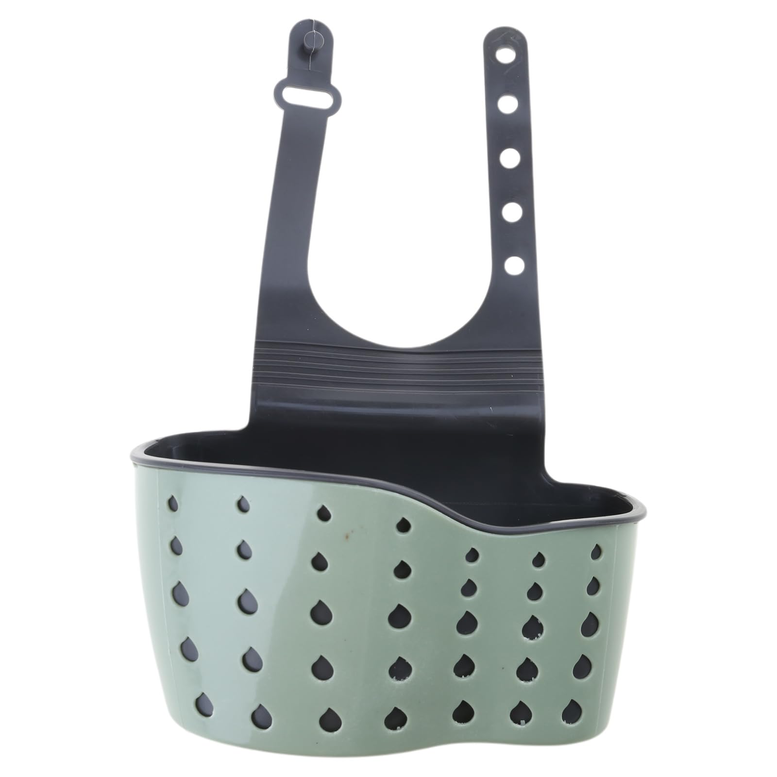 Msioytog Silicone Hanging Drain Basket Adjustable Sink Hanging Basket Storage Holder for Kitchen Cleaning Essential Sink Storage Solution