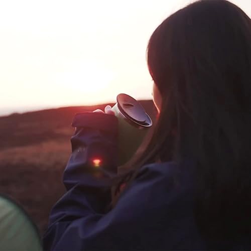 Miniatura 7 de IDEUS Taza de café aislada de 16 onzas con asa y tapas a prueba de derrames taza de café para el hogar y la oficina azul marino